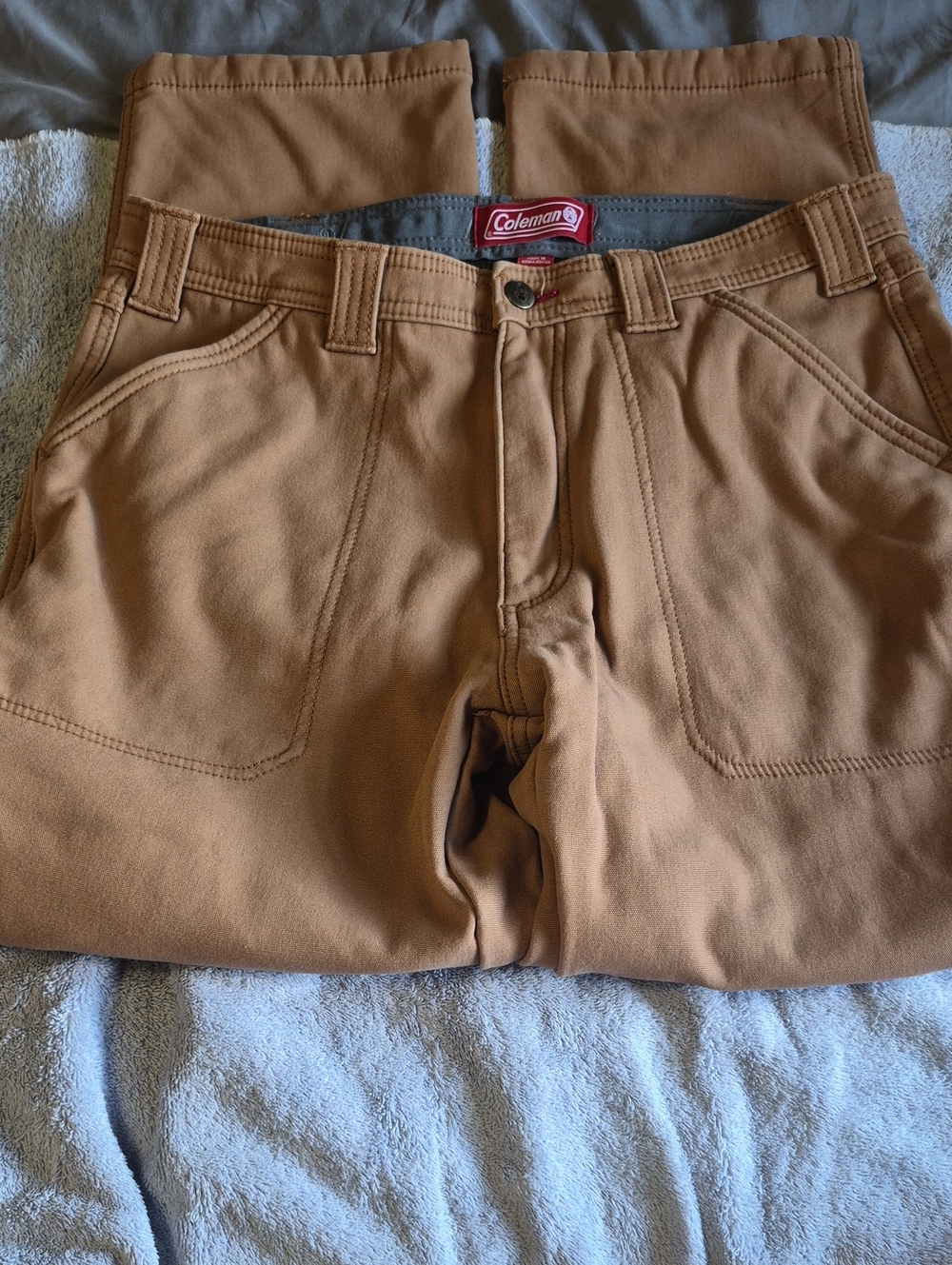 Coleman Caramel/Tan Utility Canvas Pants